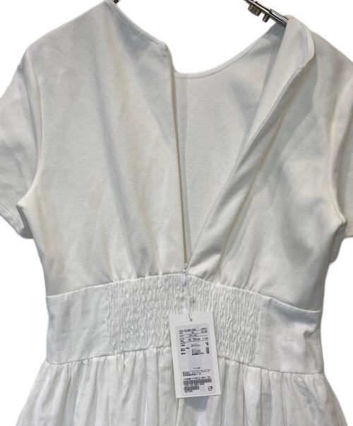 UNITED ARROWS（ユナイテッドアローズ）UNITED ARROWS (ユナイテッドアローズ) フィット&フレア ワンピース チェック 1526-162-3807 ホワイト サイズ:36の古着・服飾アイテム