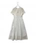 UNITED ARROWS (ユナイテッドアローズ) フィット&フレア ワンピース チェック 1526-162-3807 ホワイト サイズ:36：5000円