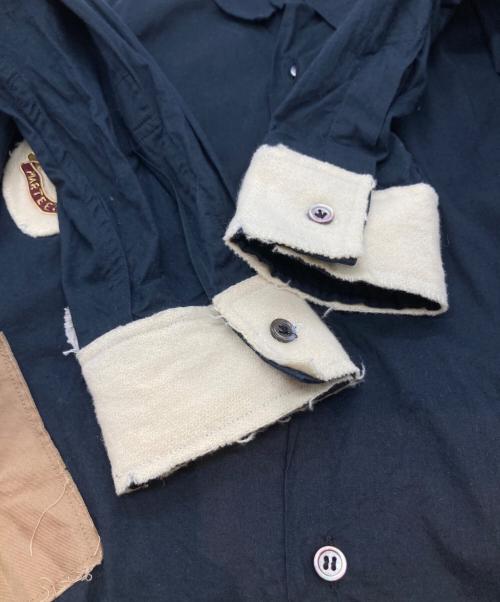 PAUL SMITH（ポールスミス）Paul Smith (ポールスミス) パッチワークシャツ ブラック サイズ:Lの古着・服飾アイテム