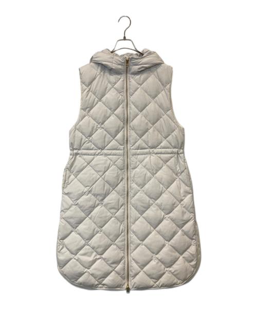 TAION（タイオン）TAION (タイオン) UNFILO (アンフィーロ) ロングダウンベスト VR UR CW 0012 アイボリー サイズ:XLの古着・服飾アイテム