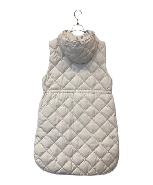 TAION（タイオン）TAION (タイオン) UNFILO (アンフィーロ) ロングダウンベスト VR UR CW 0012 アイボリー サイズ:XLの古着・服飾アイテム