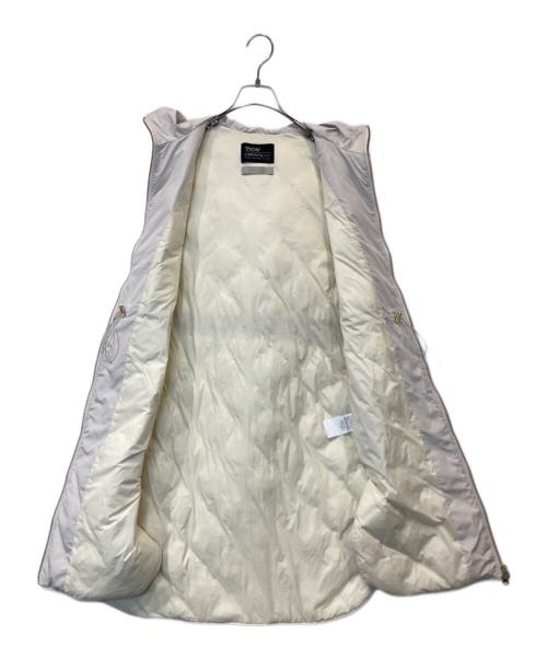 TAION（タイオン）TAION (タイオン) UNFILO (アンフィーロ) ロングダウンベスト VR UR CW 0012 アイボリー サイズ:XLの古着・服飾アイテム