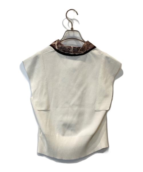 Snidel（スナイデル）Snidel (スナイデル) Susタイセットノースリニットプルオーバー SWNT254046 ホワイト サイズ:FREEの古着・服飾アイテム