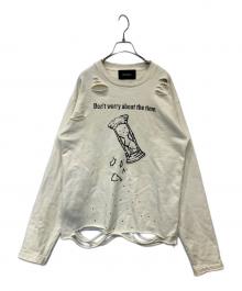 GRANCY（グランシー）の古着「ダメージ加工スウェット GRAIs688」｜アイボリー