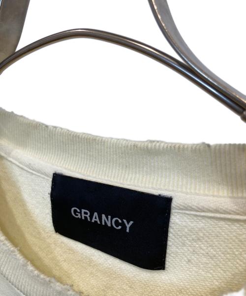 GRANCY（グランシー）GRANCY (グランシー) ダメージ加工スウェット GRAIs688 アイボリー サイズ:Mの古着・服飾アイテム