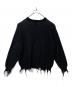 Danke schon (ダンケ シェーン) フロントデザインダメージニット ブラック サイズ:M：6000円