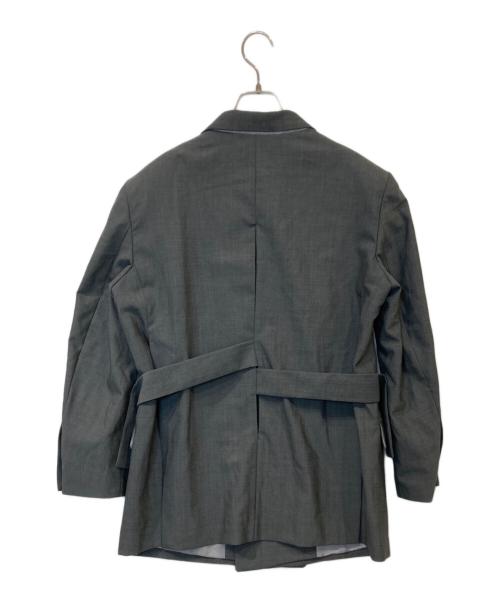 TOGA ARCHIVES（トーガアーカイブス）TOGA ARCHIVES (トーガアーカイブス) H&M (エイチアンドエム) ビジュー装飾テーラードジャケット グレー サイズ:Sの古着・服飾アイテム