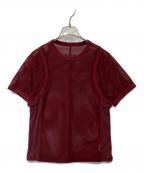 PRANK PROJECTプランクプロジェクト）の古着「Mesh Ringer Tee メッシュ リンガー ティー 31261416111」｜ワインレッド