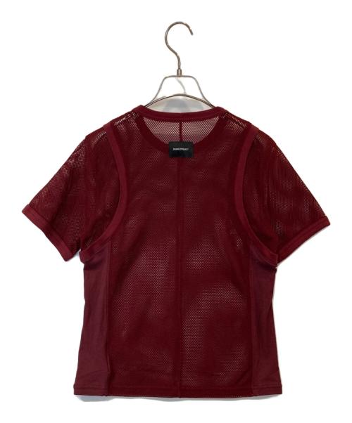 PRANK PROJECT（プランクプロジェクト）PRANK PROJECT (プランクプロジェクト) Mesh Ringer Tee メッシュ リンガー ティー 31261416111 ワインレッド サイズ:FREEの古着・服飾アイテム