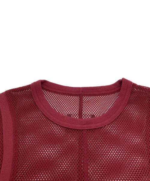 PRANK PROJECT（プランクプロジェクト）PRANK PROJECT (プランクプロジェクト) Mesh Ringer Tee メッシュ リンガー ティー 31261416111 ワインレッド サイズ:FREEの古着・服飾アイテム