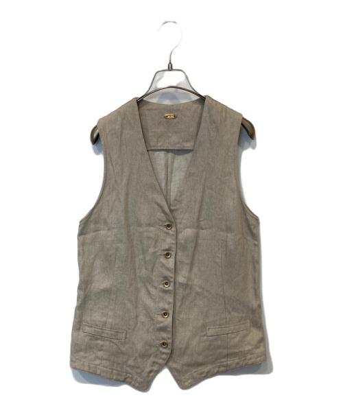 MUSE de Deuxieme Classe（ミューズ ドゥーズィエム クラス）MUSE de Deuxieme Classe (ミューズ ドゥーズィエム クラス) LINEN CHINO ベスト 22010500413010 ベージュ サイズ:FREEの古着・服飾アイテム
