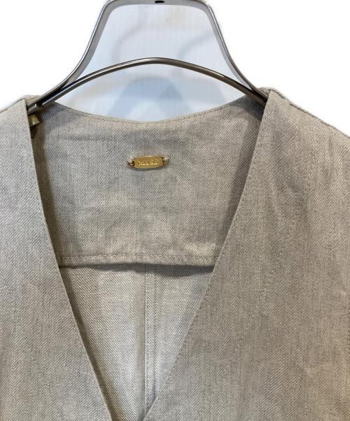 MUSE de Deuxieme Classe（ミューズ ドゥーズィエム クラス）MUSE de Deuxieme Classe (ミューズ ドゥーズィエム クラス) LINEN CHINO ベスト 22010500413010 ベージュ サイズ:FREEの古着・服飾アイテム