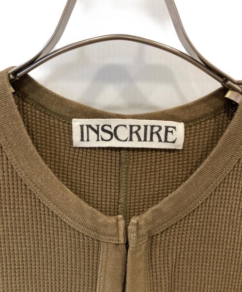 INSCRIRE（アンスクリア）INSCRIRE (アンスクリア) ワッフルワンピース ＋ソニアジャーニー バッグ I20SS-UA-CUT3 カーキ サイズ:FREEの古着・服飾アイテム
