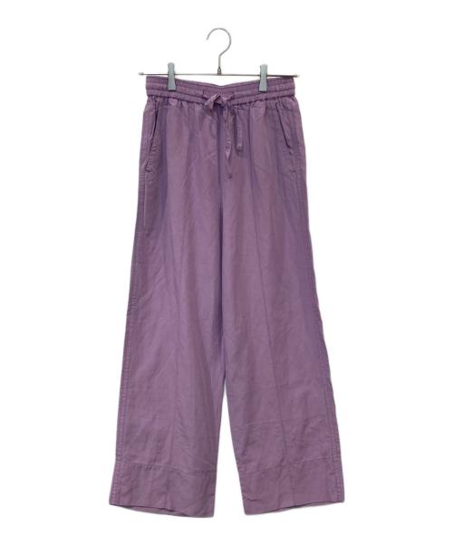 MACPHEE（マカフィー）MACPHEE (マカフィー) コットンリネンニドム イージーストレートパンツ 12-04-22-04539 パープル サイズ:34の古着・服飾アイテム
