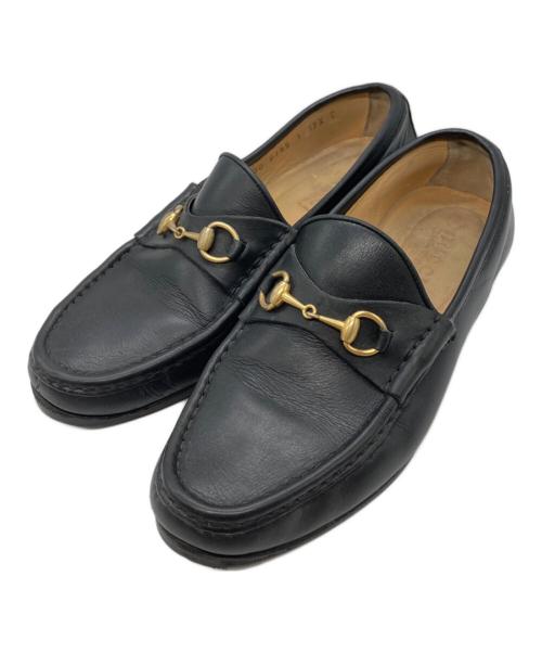 GUCCI（グッチ）GUCCI (グッチ) ホースビットローファー 100 0255 ブラック サイズ:3701/2の古着・服飾アイテム