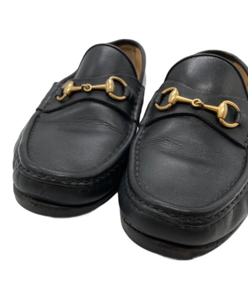GUCCI（グッチ）GUCCI (グッチ) ホースビットローファー 100 0255 ブラック サイズ:3701/2の古着・服飾アイテム