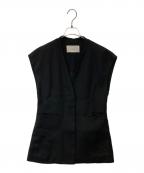 TODAYFULトゥデイフル）の古着「Satin Over Vest サテン オーバー ベスト」｜ブラック