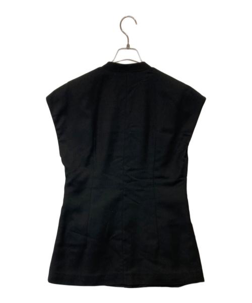 TODAYFUL（トゥデイフル）TODAYFUL (トゥデイフル) Satin Over Vest サテン オーバー ベスト ブラック サイズ:36 未使用品の古着・服飾アイテム
