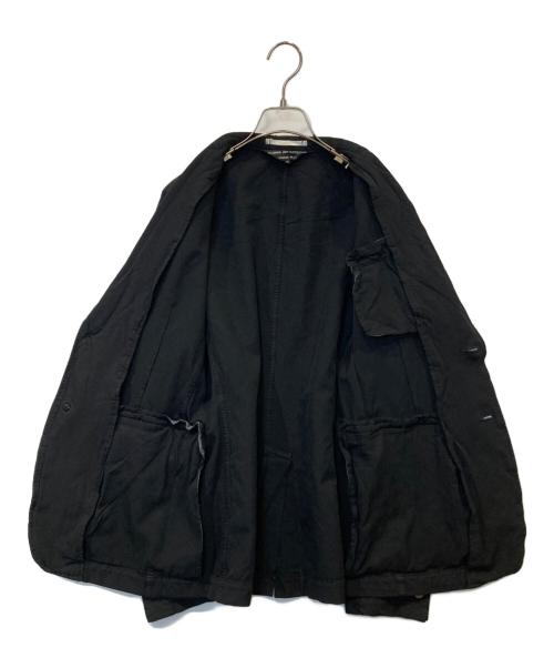 COMME des GARCONS HOMME PLUS（コムデギャルソンオムプリュス）COMME des GARCONS HOMME PLUS (コムデギャルソンオムプリュス) ポリ縮絨テーラードジャケット　PG-J088 ブラック サイズ:XSの古着・服飾アイテム