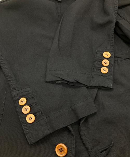 COMME des GARCONS HOMME PLUS（コムデギャルソンオムプリュス）COMME des GARCONS HOMME PLUS (コムデギャルソンオムプリュス) ポリ縮絨テーラードジャケット　PG-J088 ブラック サイズ:XSの古着・服飾アイテム