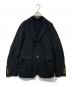COMME des GARCONS HOMME PLUS（コムデギャルソンオムプリュス）の古着「ポリ縮絨テーラードジャケット　PG-J088」｜ブラック