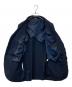 中古・古着 COMME des GARCONS HOMME DEUX (コムデギャルソン オム ドゥ) ポリ縮絨テーラードジャケット ネイビー サイズ:XS：27000円