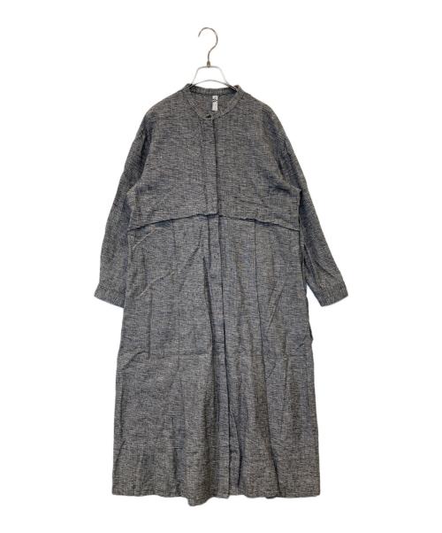 MOTHERHOUSE（マザーハウス）MOTHERHOUSE (マザーハウス) コットンシャツワンピース グレー サイズ:Mの古着・服飾アイテム