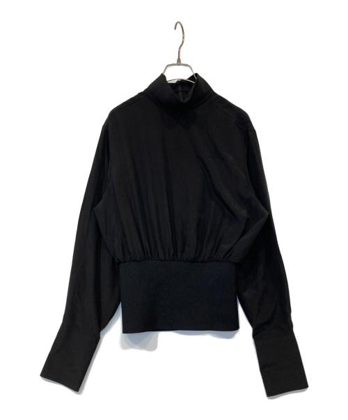 SPORT MAX（スポーツマックス）SPORT MAX　 (スポーツマックス) ハイネックりぶブラウス　 ブラック サイズ:36の古着・服飾アイテム