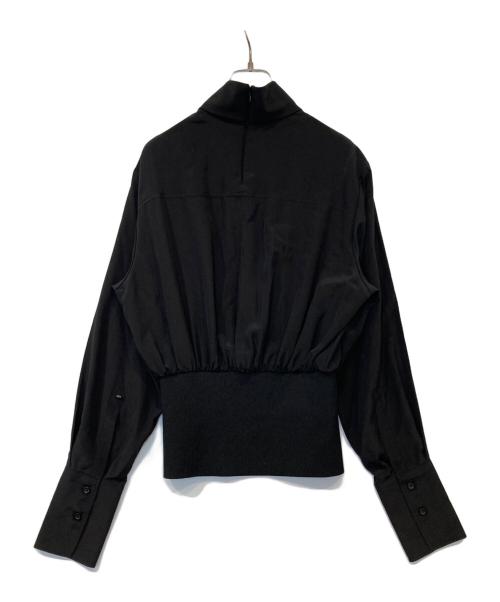 SPORT MAX（スポーツマックス）SPORT MAX　 (スポーツマックス) ハイネックりぶブラウス　 ブラック サイズ:36の古着・服飾アイテム