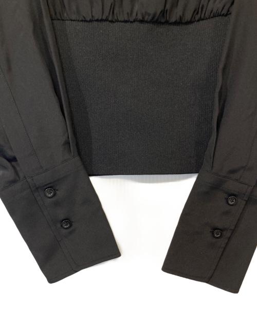 SPORT MAX（スポーツマックス）SPORT MAX　 (スポーツマックス) ハイネックりぶブラウス　 ブラック サイズ:36の古着・服飾アイテム