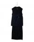 ANDRESD（アンドレスド）の古着「back sheer gilet set up dress バック シアー ジレ セットアップ ドレス 2383-50104」｜ブラック