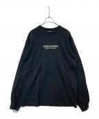 thisisneverthatディスイズネバーザット）の古着「刺繍ロングカットソー TN221TTSLT02」｜ブラック