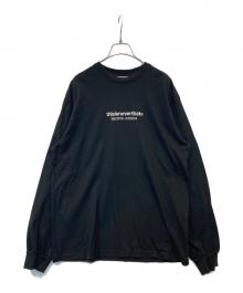 thisisneverthat（ディスイズネバーザット）の古着「刺繍ロングカットソー TN221TTSLT02」｜ブラック
