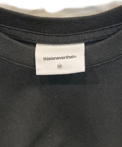 thisisneverthat（ディスイズネバーザット）thisisneverthat (ディスイズネバーザット) 刺繍ロングカットソー TN221TTSLT02 ブラック サイズ:Mの古着・服飾アイテム