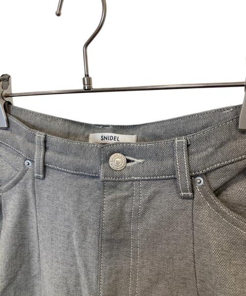 Snidel（スナイデル）Snidel (スナイデル) 26SS カーブデニムワイドパンツ SWFP261236 グレー サイズ:00の古着・服飾アイテム