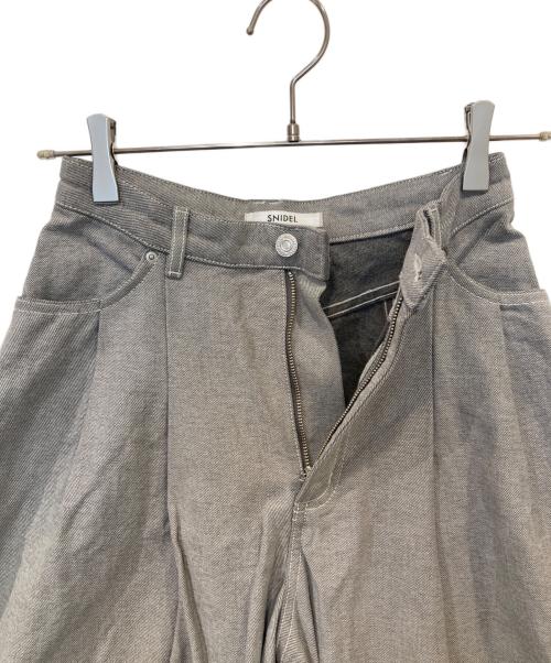 Snidel（スナイデル）Snidel (スナイデル) 26SS カーブデニムワイドパンツ SWFP261236 グレー サイズ:00の古着・服飾アイテム