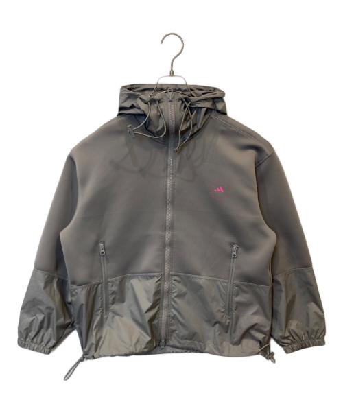adidas（アディダス）adidas (アディダス) STELLA McCARTNEY (ステラマッカートニー) Scuba Hooded Jacket　HR4477 グレー サイズ:Sの古着・服飾アイテム