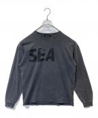 WIND AND SEAウィンダンシー）の古着「P-DYE L/S TEE　WDS-0-SEA-23-Q3-CS-01」｜グレー