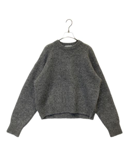 E by eclat（イーバイエクラ）E by eclat (イーバイエクラ) アルパカ混ほんのりラメニット E24AW03 グレー サイズ:38 未使用品の古着・服飾アイテム