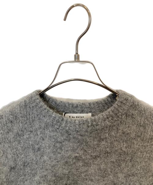 E by eclat（イーバイエクラ）E by eclat (イーバイエクラ) アルパカ混ほんのりラメニット E24AW03 グレー サイズ:38 未使用品の古着・服飾アイテム