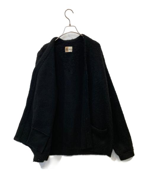 TOWN CRAFT（タウンクラフト）TOWN CRAFT (タウンクラフト) アクリルカーディガン ブラック サイズ:Lの古着・服飾アイテム