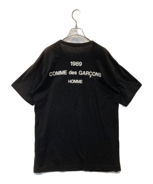 COMME des GARCONS HOMME（コムデギャルソン オム）COMME des GARCONS HOMME (コムデギャルソン オム) back logo print T-shirt バックロゴプリントTシャツ HT-020250 田中オム ブラック サイズ:表記がないため不明の古着・服飾アイテム