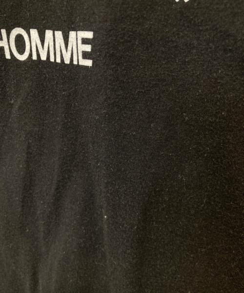 COMME des GARCONS HOMME（コムデギャルソン オム）COMME des GARCONS HOMME (コムデギャルソン オム) back logo print T-shirt バックロゴプリントTシャツ HT-020250 田中オム ブラック サイズ:表記がないため不明の古着・服飾アイテム