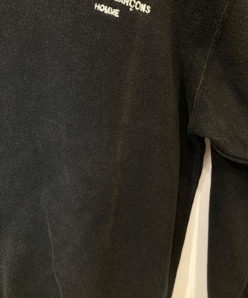 COMME des GARCONS HOMME（コムデギャルソン オム）COMME des GARCONS HOMME old logo long sleeve cutsaw オールド ロゴ ロングスリーブ カットソー HT-110010 1990SS 田中オム ブラック サイズ:表記がないため不明の古着・服飾アイテム