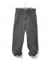 FACETASM（ファセッタズム）の古着「SUPER BIG DENIM PANTS　CSW-PT-U03」｜ブラック