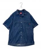 DIESELディーゼル）の古着「D-PAROSHORT SHIRT デニムシャツ 068KD」｜インディゴ