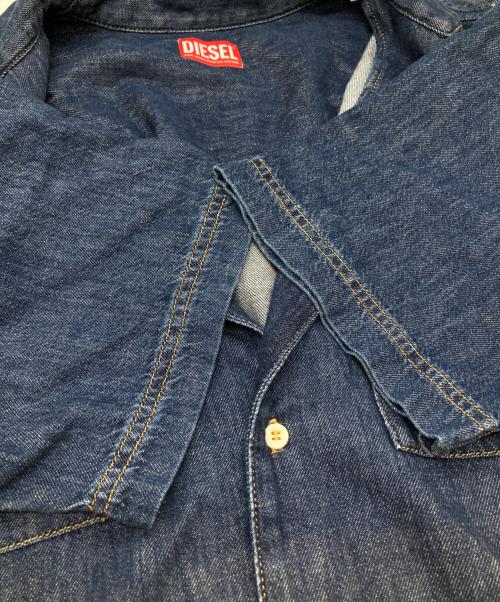 DIESEL（ディーゼル）DIESEL (ディーゼル) D-PAROSHORT SHIRT デニムシャツ 068KD インディゴ サイズ:Lの古着・服飾アイテム