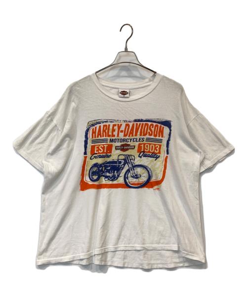 HARLEY-DAVIDSON（ハーレーダビッドソン）HARLEY-DAVIDSON (ハーレーダビッドソン) プリントTシャツ ホワイト サイズ:XLの古着・服飾アイテム