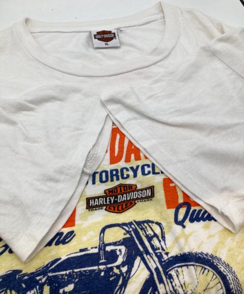 HARLEY-DAVIDSON（ハーレーダビッドソン）HARLEY-DAVIDSON (ハーレーダビッドソン) プリントTシャツ ホワイト サイズ:XLの古着・服飾アイテム