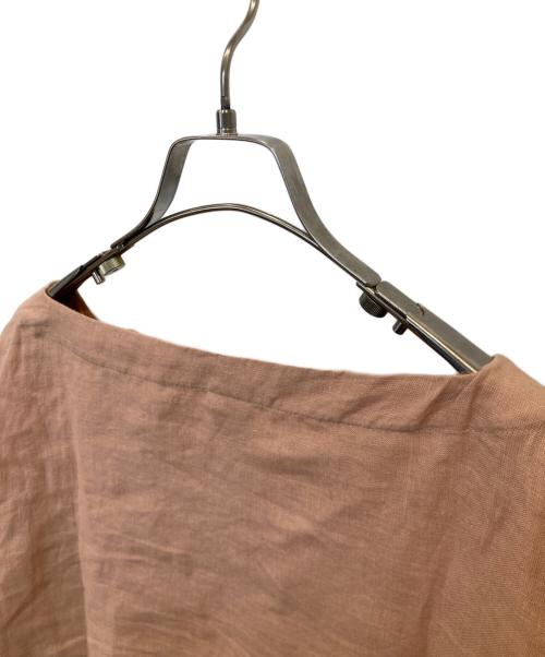 BASERANGE（ベースレンジ）BASERANGE (ベースレンジ) ヘンプボタンデザインブラウス ピンク サイズ:XSの古着・服飾アイテム